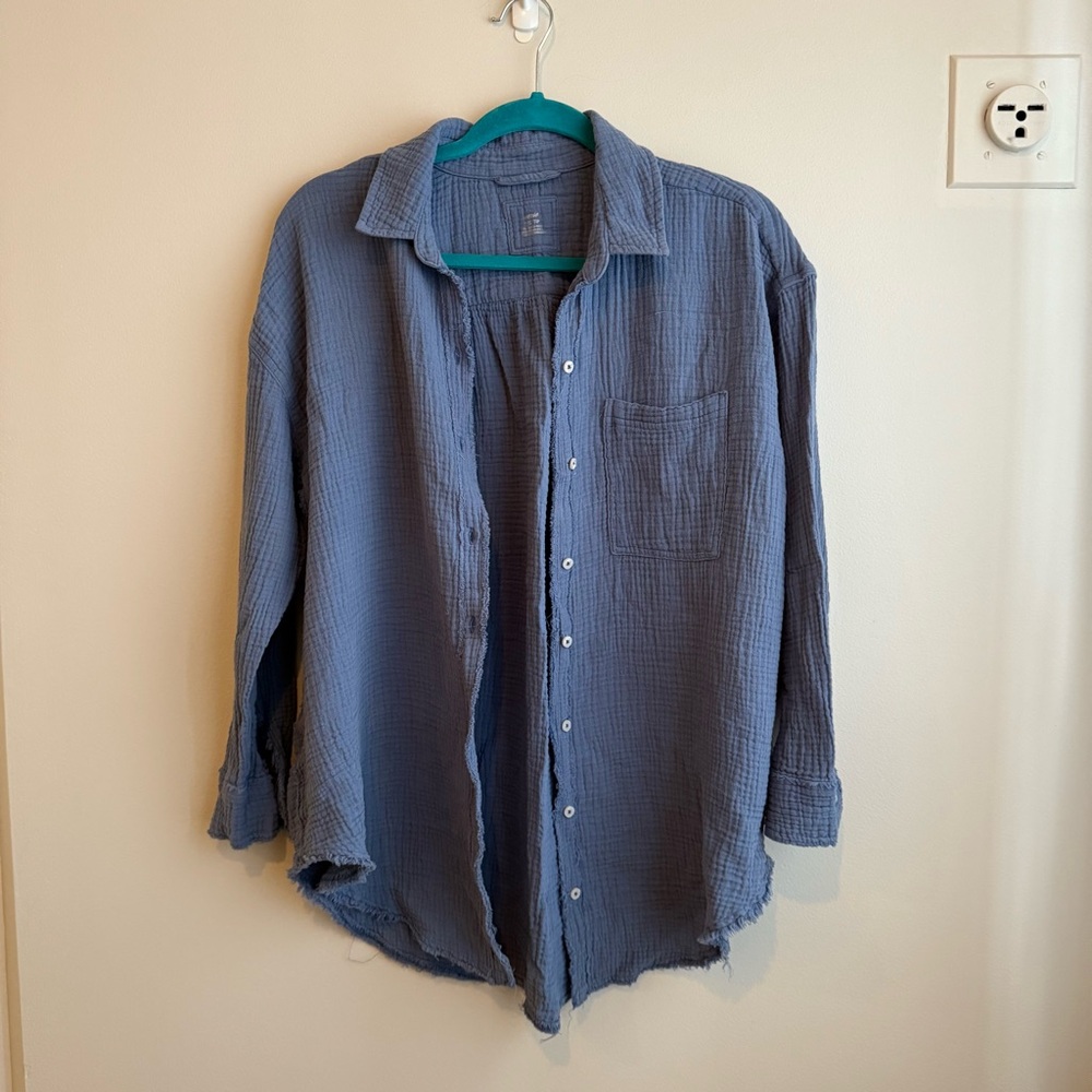 Aerie Gauzy Coverup Shirt - Picture 6 of 6